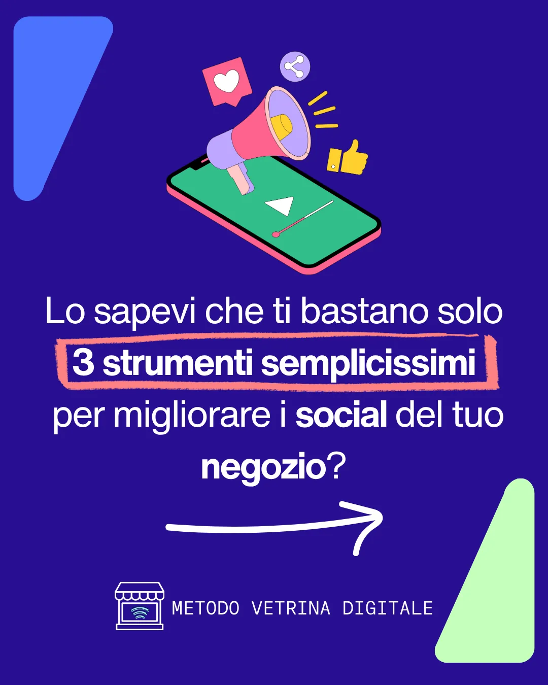 Grafica Metodo Vetrina Digitale